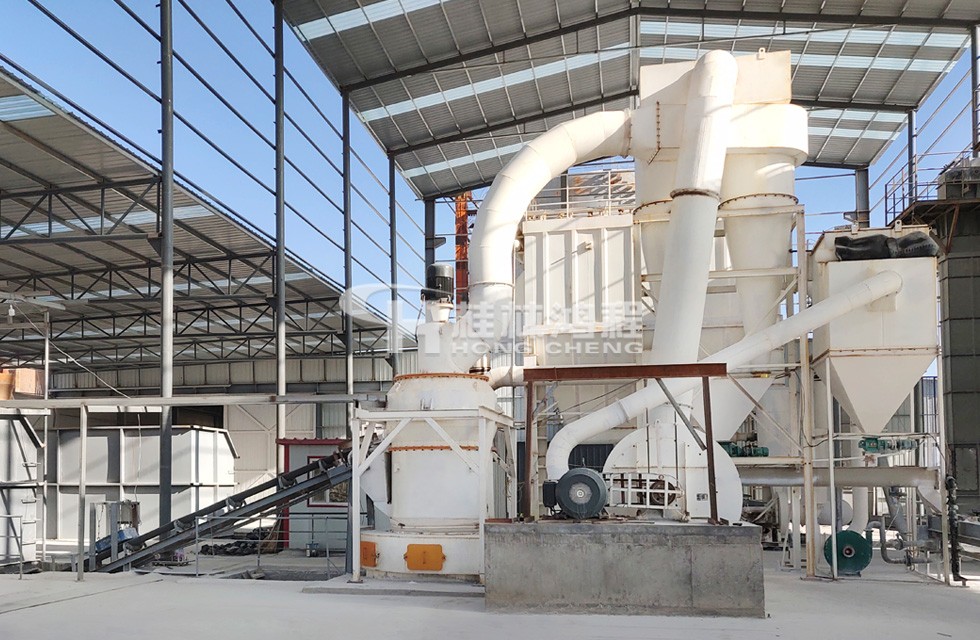 桂林鴻程脫硫石灰石生產(chǎn)設備200目時產(chǎn)9噸